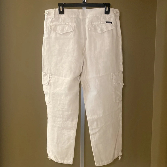 Sanctuary Terrain linen crop pants in color Dune. Women's 32 waist. NWT - Picture 4 of 6